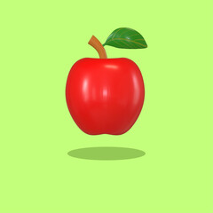 3d rendering apple icon
