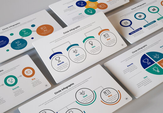 Circle Infographic Layout Presentation Template