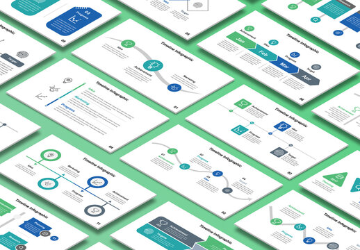 Timeline Infographic Business Timeline Presentation Design Layout