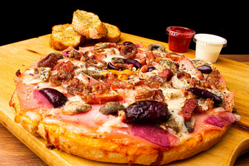 Pizza vegetarianas y de peperoni