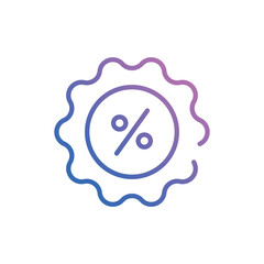 Discount icon vector stock.