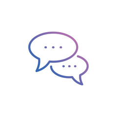 Chat icon vector stock.