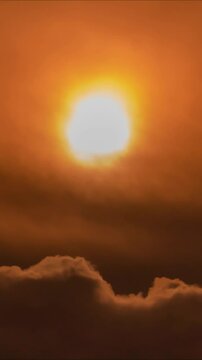 sunset in the sky