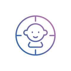 Target icon vector stock.