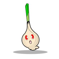 Cute cartoon onion vegetable character