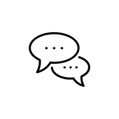 Chat icon vector stock.