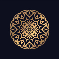 Luxury round lace mandala design background