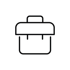 Briefcase icon vector stock.