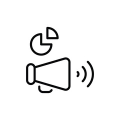 Marketing icon vector stock.