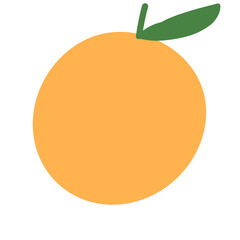 illustration of an orange