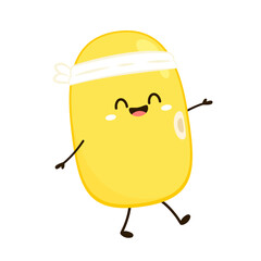 Soybean vector. Soybean character design.