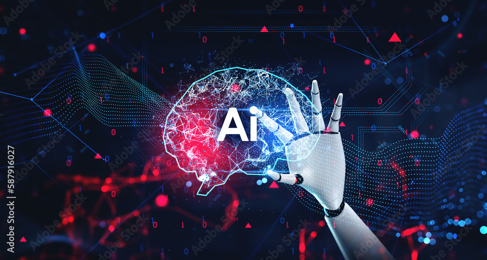 Poster robot hand using artificial intelligence interface