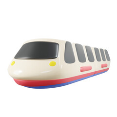 3d render minimal sky train © piechocolate