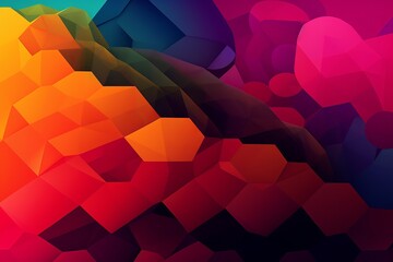 Abstract color polygonal triangle patterns