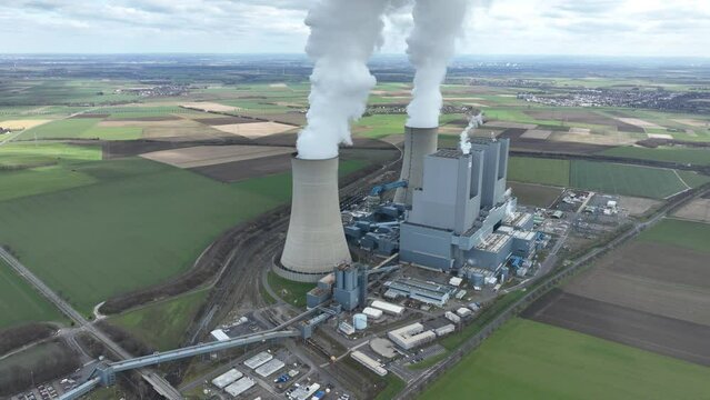Cooling tower of the Neurath power station in Germany.