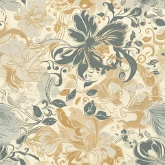 Digitales Papier. Blumen nahtloses Muster. Blumen Hintergrund. Frühling digitales Papier. Florales digitales Papier. Delicate floral seamless pattern. AI generated. © Gogi