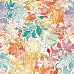 Digitales Papier. Blumen nahtloses Muster. Blumen Hintergrund. Frühling digitales Papier. Florales digitales Papier. Delicate floral seamless pattern. AI generated. © Gogi