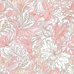 Digitales Papier. Blumen nahtloses Muster. Blumen Hintergrund. Frühling digitales Papier. Florales digitales Papier. Delicate floral seamless pattern. AI generated. © Gogi