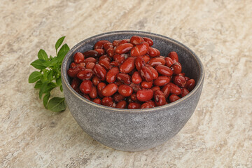 Red kidney bean in the bowl
