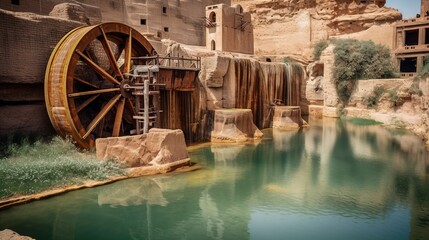 Iran Shushtar Historical Hydraulic System photorealistic 
