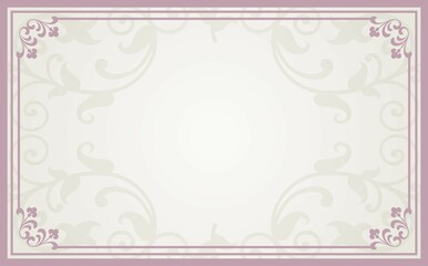 traditional wedding card design, paisley floral pattern , India	