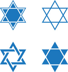 vector star of david, star of israel drawing designs