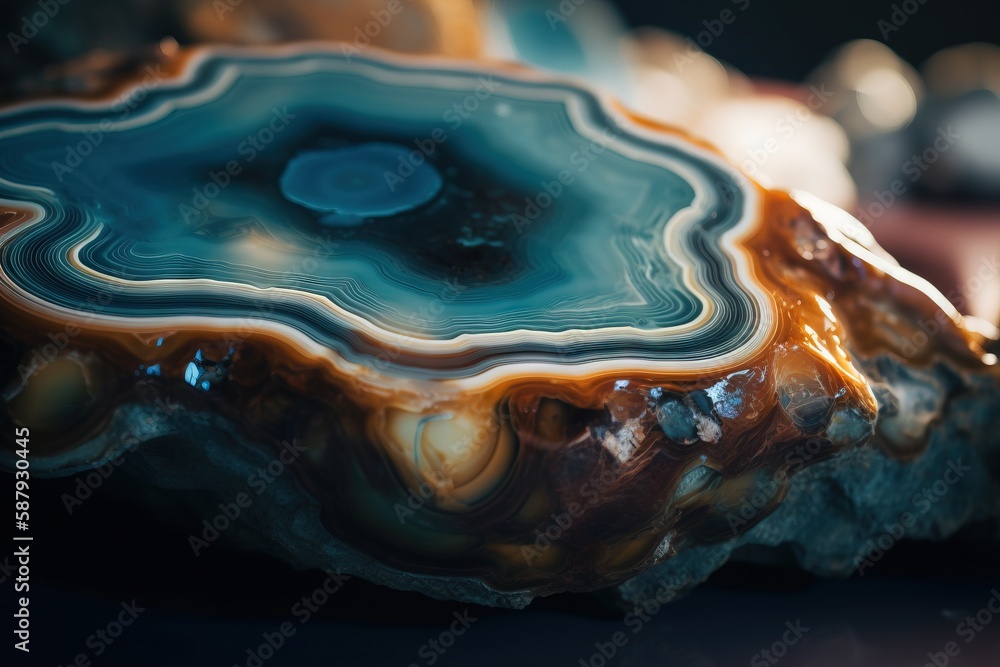 Poster a close up of a piece of art that looks like agate agate agate agate agate agate agate agate agate a