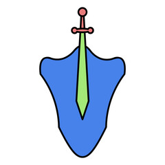 sword and shield icon