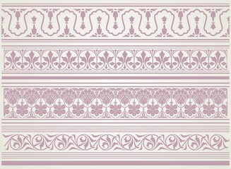 traditional paisley floral pattern, textile , Rajasthan, royal India	