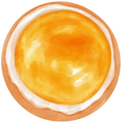 Broken Egg watercolor