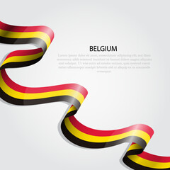 belgium Flag and map illustration vector