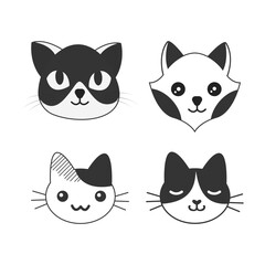 International Cat Day Collection For Design Elements Templates