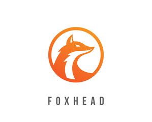 Fototapeta premium Creative Fox head vector logo design illustration.