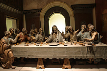 The Last Supper Jesus, generative AI, generative, AI