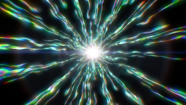 Trippy colors energy Space travel Light speed Psychedelic Visuals 3d vj loop seamless 4k texture Outer space acid trip