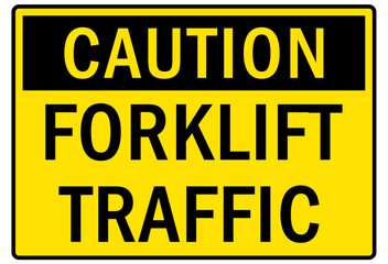 Forklift safety sign and labels forklift traffic