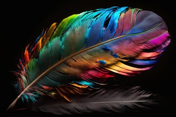 A Wondrously Coloured Feather from a World Beyond Belief Generative AI