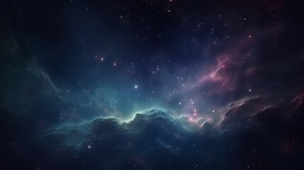 Space background with nebula and stars. Generative AI