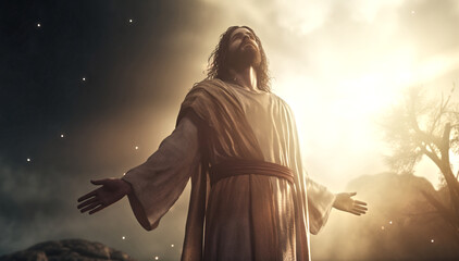 Fototapeta premium Jesus Christ - Resurrection 