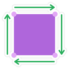 Square Sticker Icon