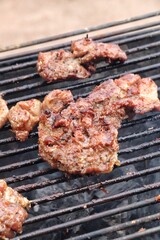 meat on grill