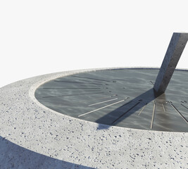 Round Modern Sundial Stand