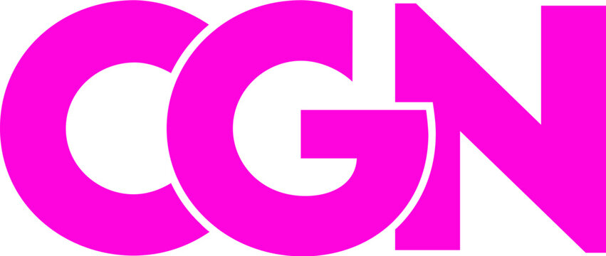 Letter CGN logo design on transparent background, CGN letter logo