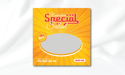 Ramadan iftar food menu social media post template design Ramadan banner ads Food online promotion banner social media promotion Ramadan special offer