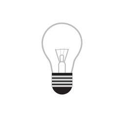 Light bulb icon. Light bulb vector design.