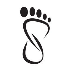 FOOT icon design template vector