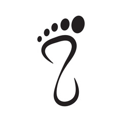 FOOT icon design template vector