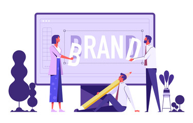 Marketing and promotional campaign. Brand awareness building. Branded workshop. workshop organized by brand, useful marketing event concept, businessman build their brand