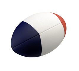 Rugby Ball And France Flag Design
