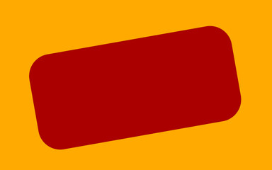 single falling rectangle red on yellow gold